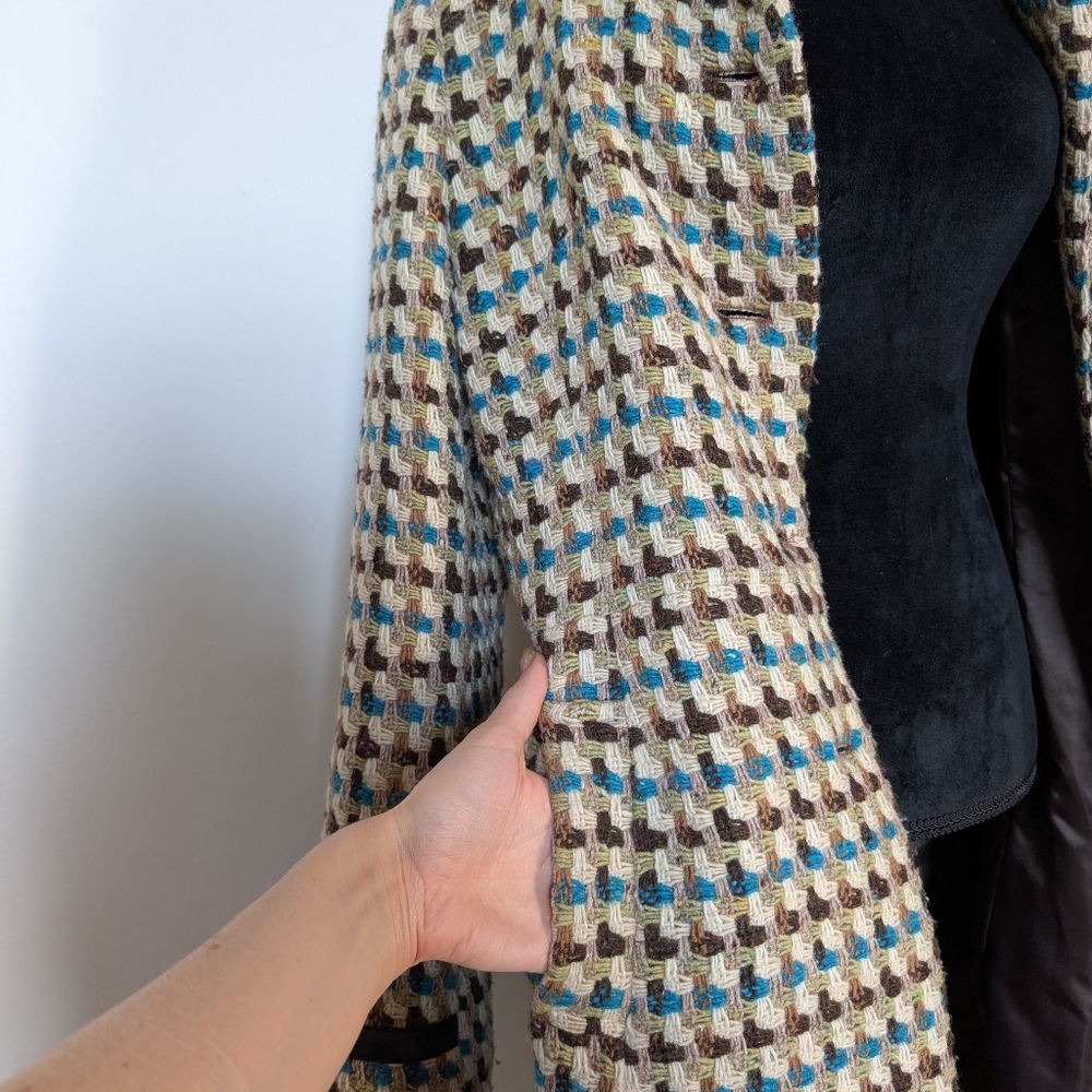 Woven Wool Blend Mexx Coat Size 8 - Picture 6 of 11
